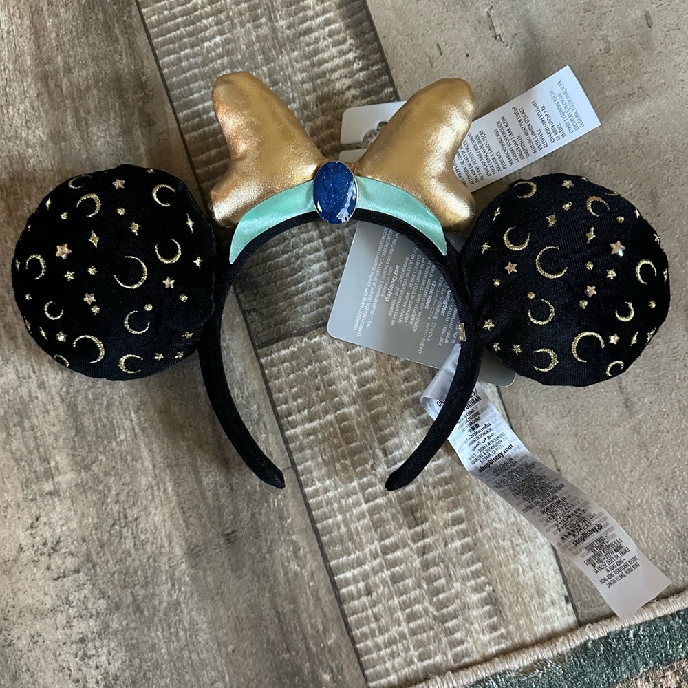 Black and Gold Mouse Ears Headband